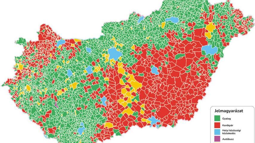Foglalkoztatottak közlekedési módja 2011